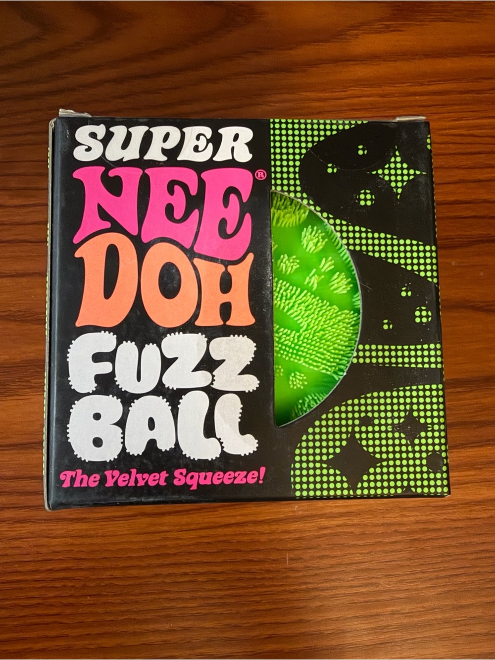 Schylling Super NeeDoh Fuzz Ball - Green Squishy toy